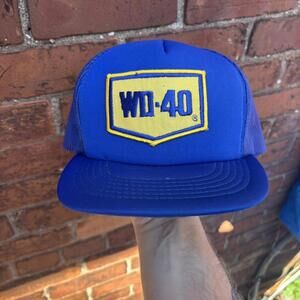 vintage WD40 SnapBack trucker hat 80s OS